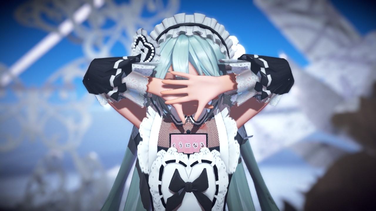 MMD】 くうになる 『YYB初音ミク』メイド服 - YouTube