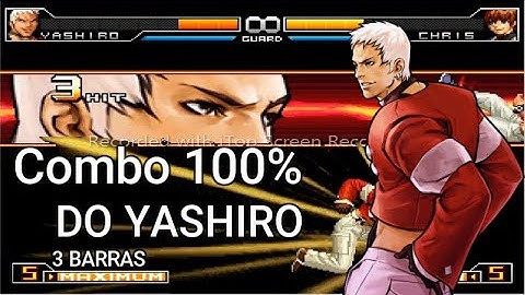 YASHIRO COMBO 100%. KOF 2002 ( UNLIMITED MATCH ) COMBO 3 BARRAS