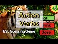 Action verbs for esl students  english guessing game  free worksheets