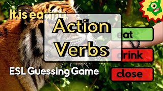 Action verbs for ESL students | English Guessing Game   Free Worksheets