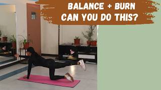 Beginner Low Impact Full Body Workout For Fat Burn | Core Strength, Balance, & Cardio | Mnth1-Wk2-D2