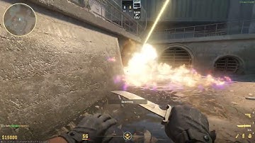 Counterstrike CS2 - Overpass molly / molotov short tunnel