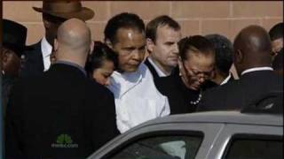 Leland Hardy and Muhammad Ali at Smokin Joe Frazier Funeral Phila.  PA 11-14-11