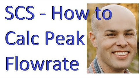 SCS Peak Flowrate (Runoff Curve Number Method)