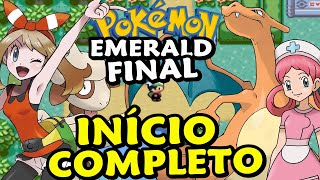 Meus poke em Moon Emerald no Ginasio De Fogo