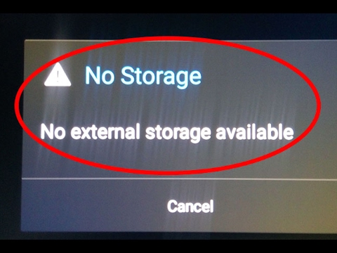 How To Fix No Storage-No External Storage Available Error In Android|Tablet