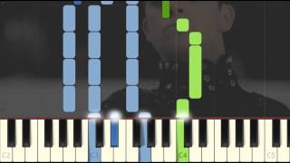 Video thumbnail of "Robbie Williams - She's the One - Piano Tutorial Synthesia"