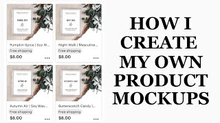 HOW I CREATE MY OWN PRODUCT MOCKUP PHOTOS USING ONE APP | How To Have A Cohesive Etsy Shop screenshot 1