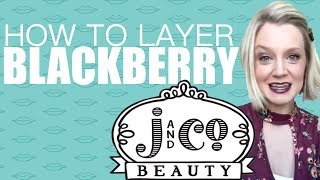 LipSense Blackberry How to Layer Harder Colors