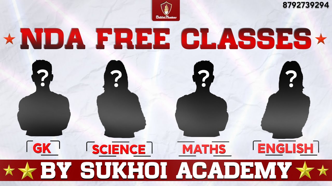 NDA Free Classes for Boys & Girls | NDA Preparation 2022 | NDA Online Coaching Classes by Sukhoi