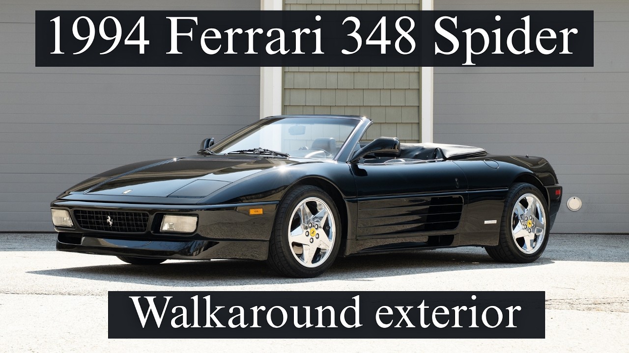 1994 Ferrari 348 Spider - 27k Miles - Nero over Nero - Gated 5