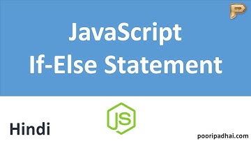 JavaScript If-Else Statement-Hindi