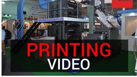 Two color offset printing machine video