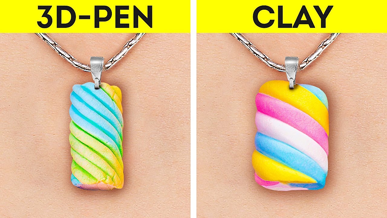 3D-PEN VS. POLYMER CLAY | Cool DIY Accessories And Miniature Ideas That You Will Adore