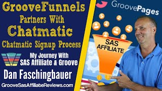 GrooveFunnels Partners With Chatmatic - Chatmatic Signup Process - SAS Affiliate