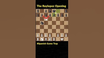 Ruylopez opening trap | Chess tactics