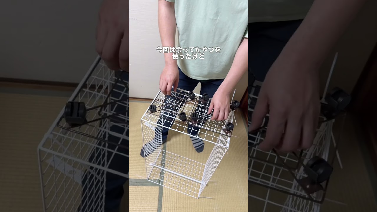 朝のお支度に!ダイソーでハンガーラックDIY