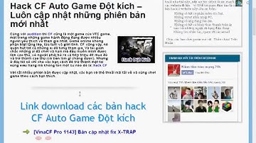 Phần mềm Hack Cf, hack đột kích 2015