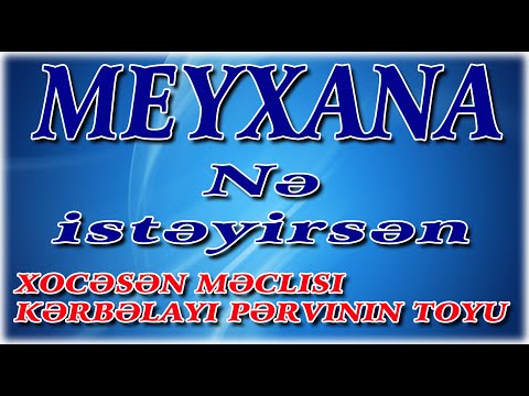 Meyxana NƏ İSTƏYİRSƏN Xocasən məclisi Kərbəlayi Pərvinin toyu 2019