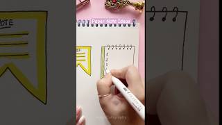 Quick Doodle ideas for Paper Notes 📎 #shorts #papernote #doodle