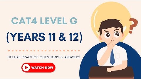 Haal het hoogste niveau CAT4 G [jaar 11 en 12]: Bekijk het format en probeer deze 8 voorbeeldvragen