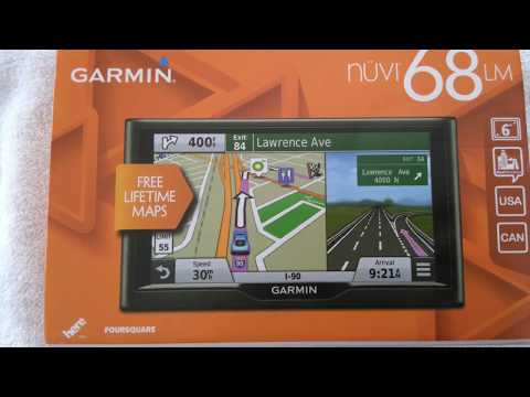 Garmin Nuvi 68LM GPS Unboxing