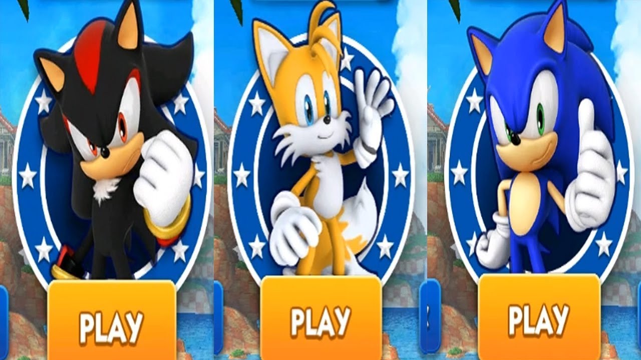 Sonic Dash - SHADOW VS TAILS VS SONIC