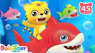 Baby Shark & Baby Tigers! + More Animal Songs & Nursery Rhymes  BabyTiger