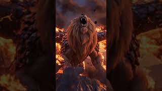 Lion-Dragon of the Volcano | Epic Cinematic Fantasy Creature (4K Ultra Realistic) #aianimation #like