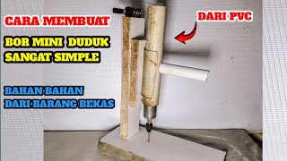 Cara Membuat Bor Mini Duduk Dinamo 12 Volt