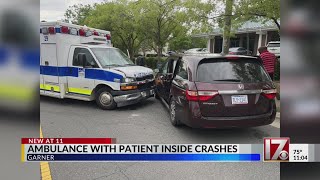 Wake County EMS ambulance involved in Garner crash; minor injuries reported