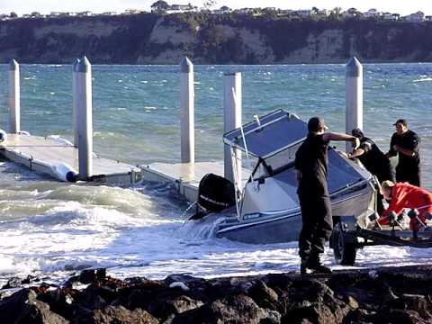 gulf harbour boat ramp - dangerous - youtube