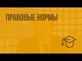 Правовые нормы. Видеоурок по обществознанию 10 класс