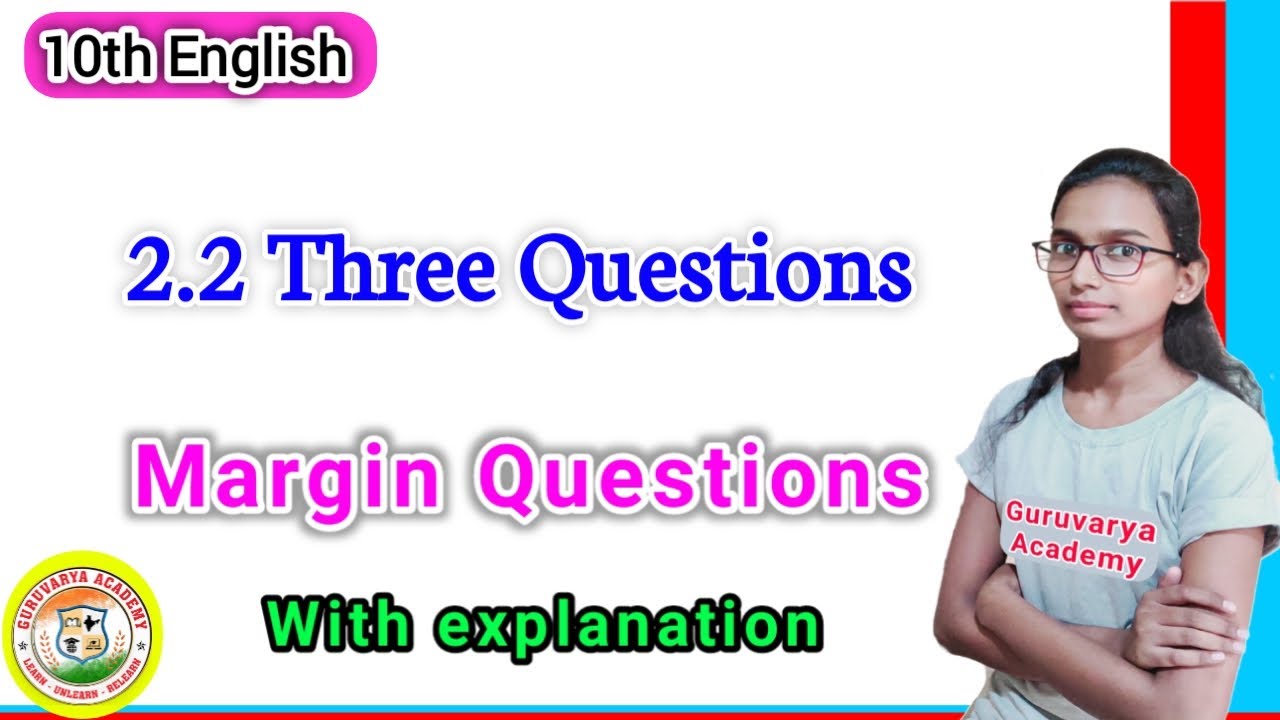 Marginal Questions. Picture 2.2 Three questions margin questions | 2.2 Three questions margin ...