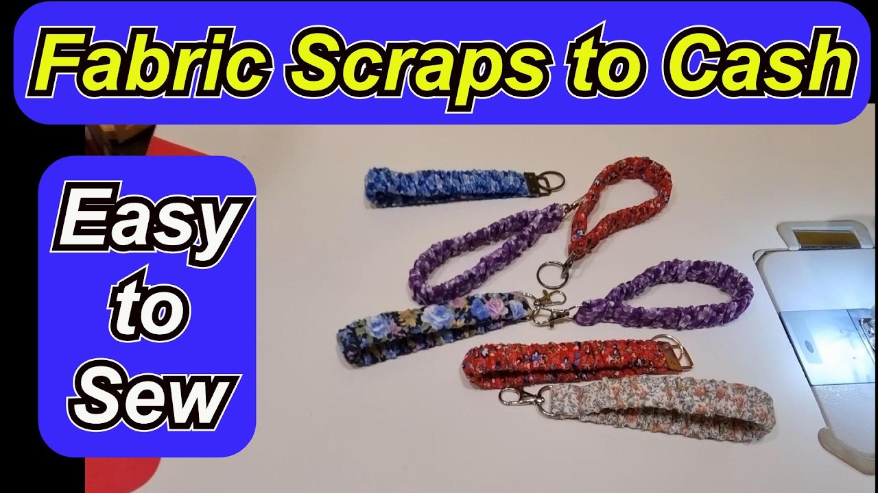 How to sew easy beginner wristlet scrunchies two ways with time trial for sewing to sell