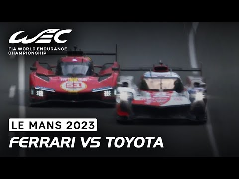 Ferrari 🆚 Toyota for the lead in Hypercar I 24 Hours of Le Mans 2023 I FIA WEC