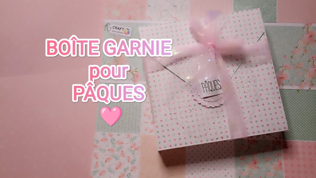 TUTO COLIS SPÉCIAL PÂQUES 🐰 (BOÎTE, CARNET, PORTE MONNAIE, CARTE SKAKER) et rajouter les chocolats😉 
