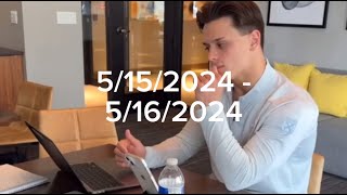 Day in the life of a 20 year old entrepreneur: 5/15-16/2024