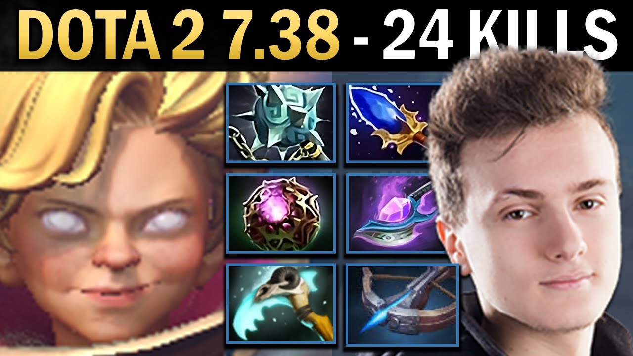 Invoker Gameplay Miracle with 24 Kills and Crossbow - Dota 2 7.38 - YouTube