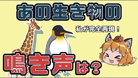 動物の鳴き方解説