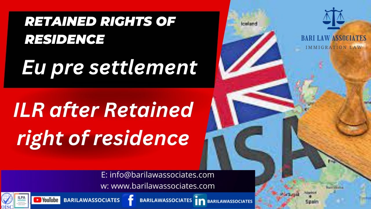 Retained rights of residence, ILR after Retained right of residence, Eu pre settlement,