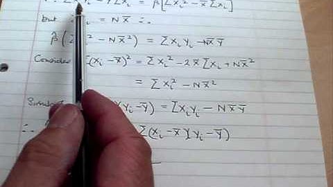 Least Squares Normal Equations.wmv