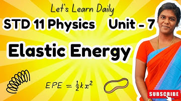 Elastic Energy | Std 11 Unit-7 | Properties of Matter #letslearndaily #elasticenergy #class11physics
