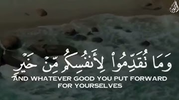 وَمَا تقدمُوا لِأنفسِكم منْ خيرٍ تَجدُوهُ عِند اللَّه - (آيات من سورة البقرة) - القارئ ماهر المعيقلي