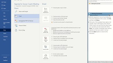 JasperActive Word 2019 Lesson 5: Sharing Documents