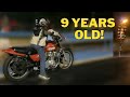 9 Year Old Motorcycle Drag Racer Has Outstanding Skills!