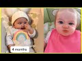 Funny baby makes strange things  funny babys