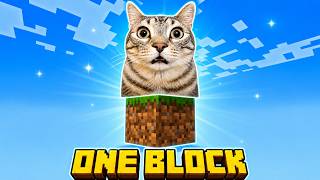 Cats Surviving One Block in Minecraft (Part 2)