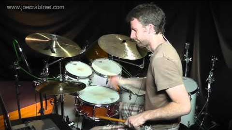 Drum Lesson : Vinnie Colaiuta Hihat lick - continued... from joecrabtree.com
