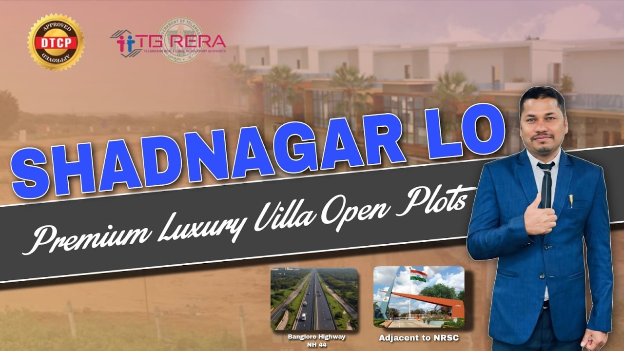 Shadnagar Lo Premium Luxury Villa Open Plots!!Plots in hyderabad !! Sri Laxmi Balaji Township